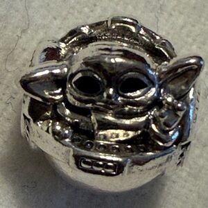 Pandora Silver Baby Yoda/Grogu Charm Bead